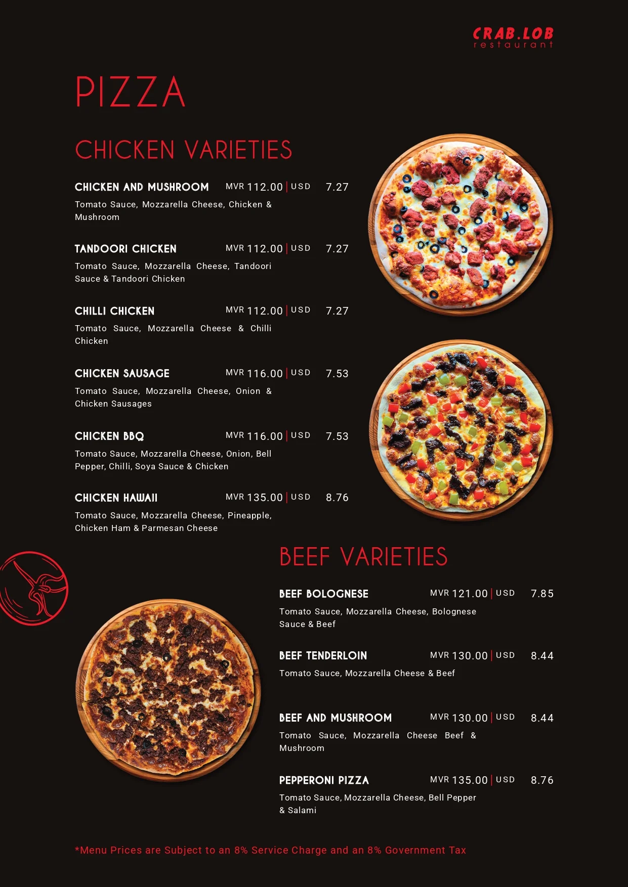 Menu page 18