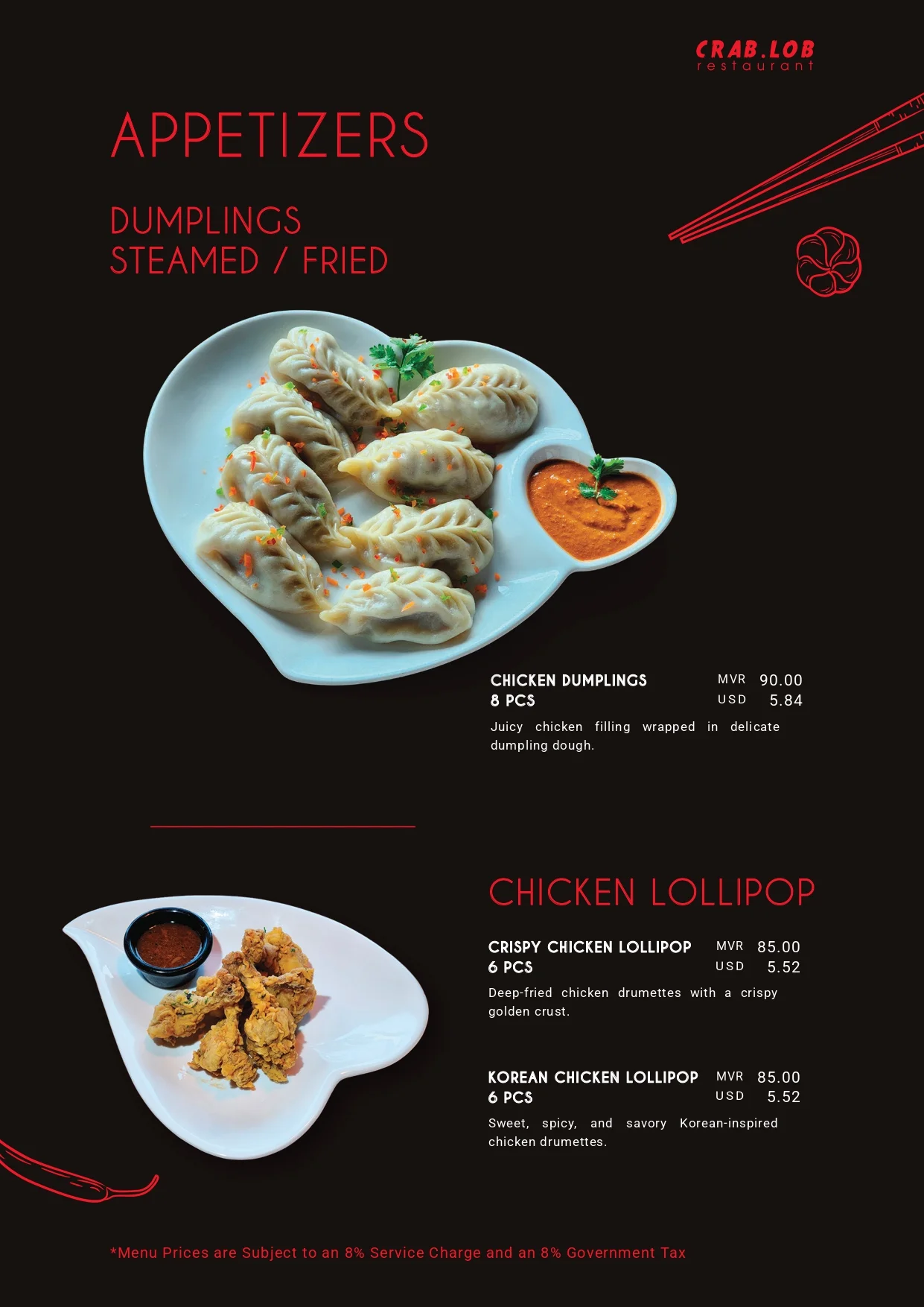 Menu page 2