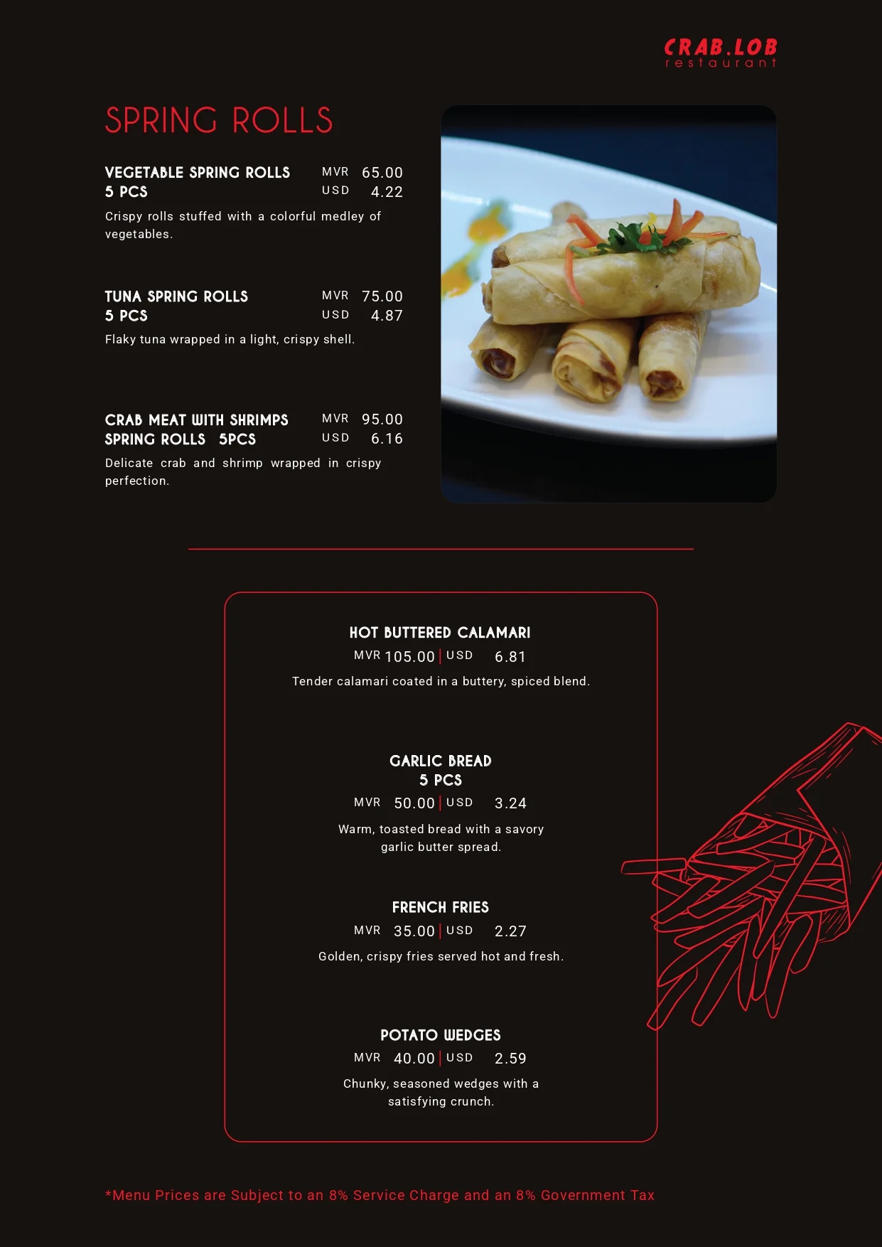 Menu page 3