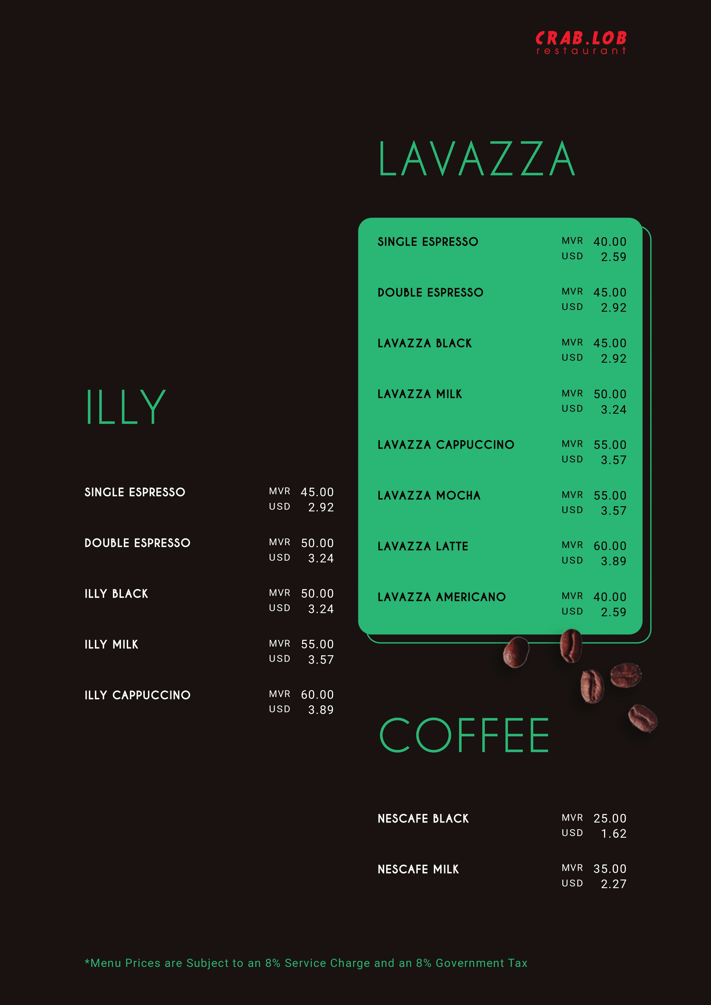 Menu page 34