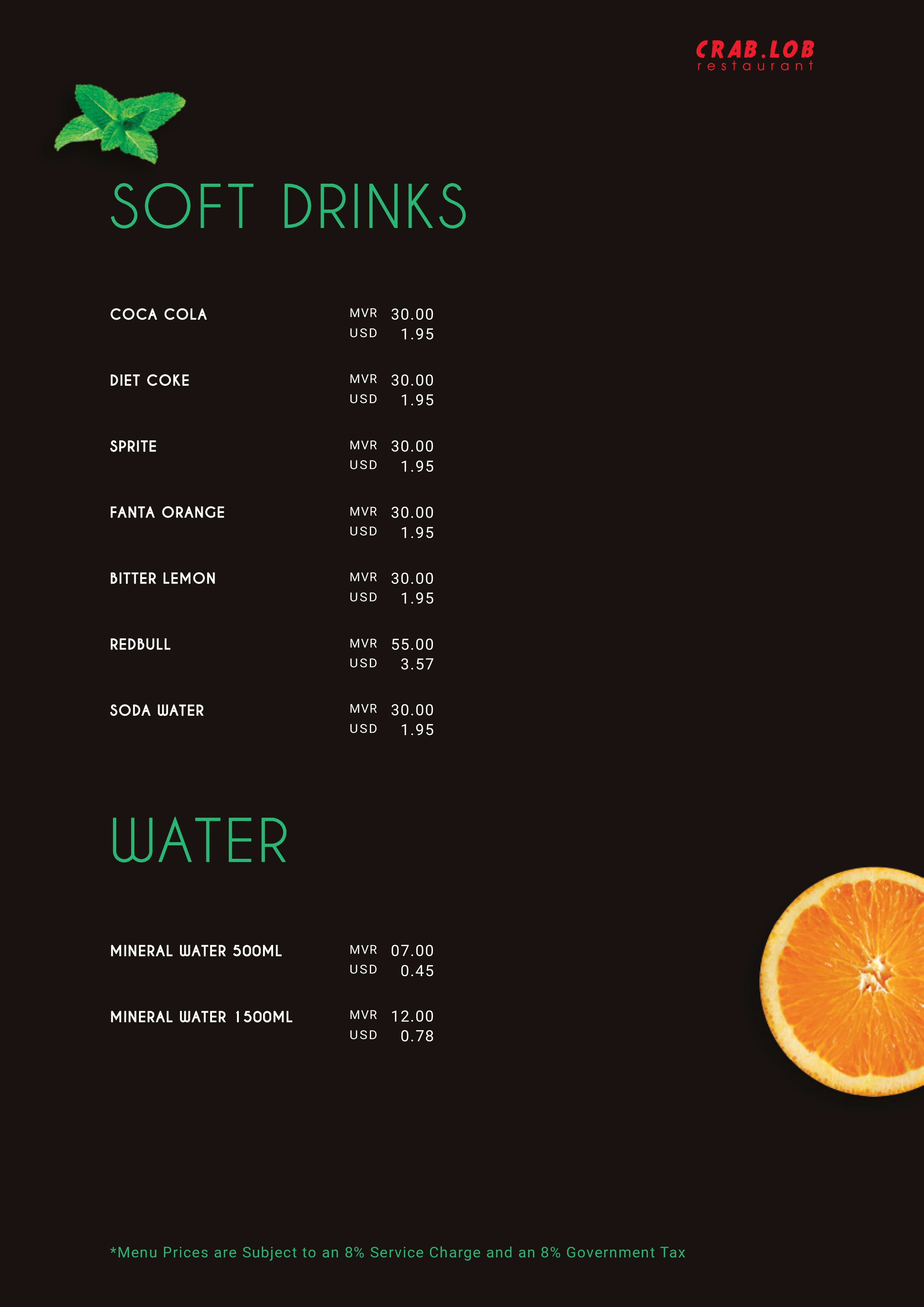 Menu page 35